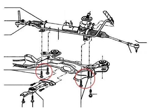 fixation crémaillère